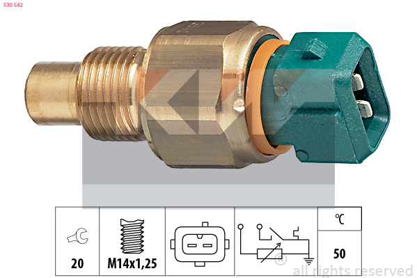 Senzor,temperatura lichid de racire 530 542 KW